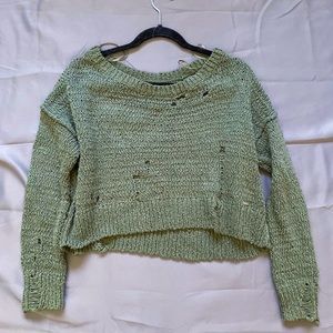 Hollister tattered sweater small